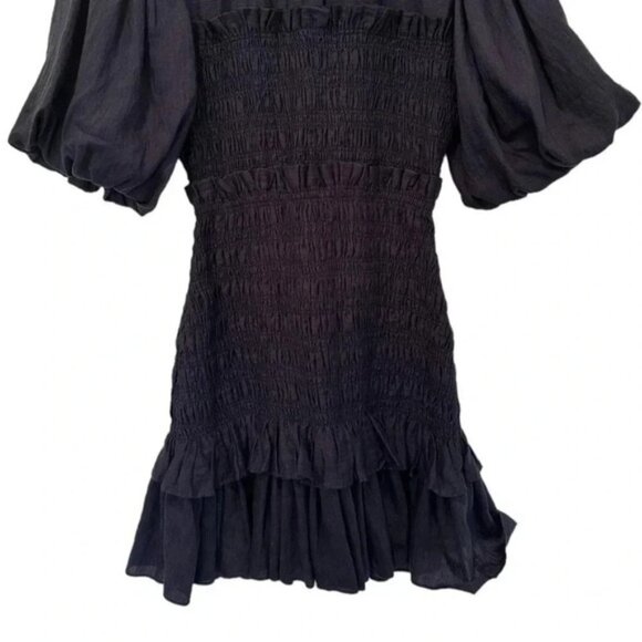 Acler Edna Linen-Blend Mini Dress sz 4 - Picture 9 of 16